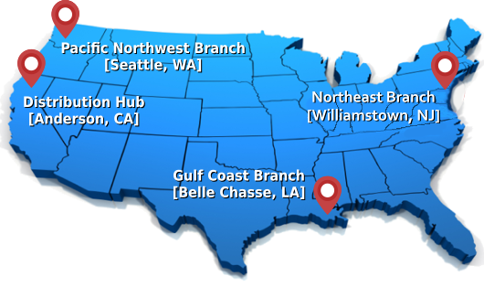 Contact Rasmussen Equipment Company Wire Rope & Rigging in the East, West, and Gulf Coasts