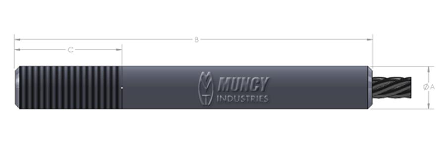 Rental store for 3 8 X9-3 4  THREADED STUD ZINC PLATED in Seattle WA