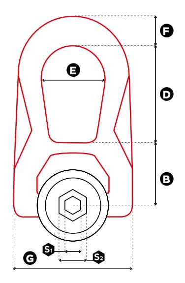 Double Swivel Hoist Ring diagram 3