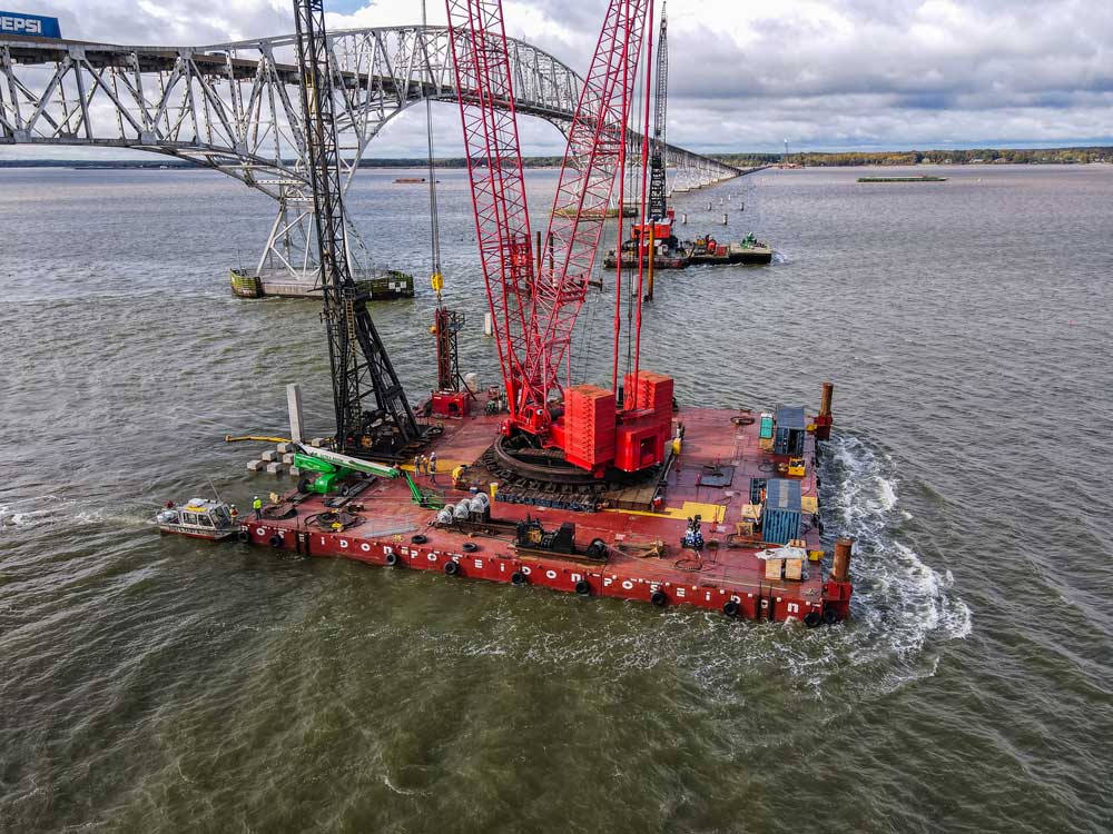 Poseidon Barge configuration with equipment on board