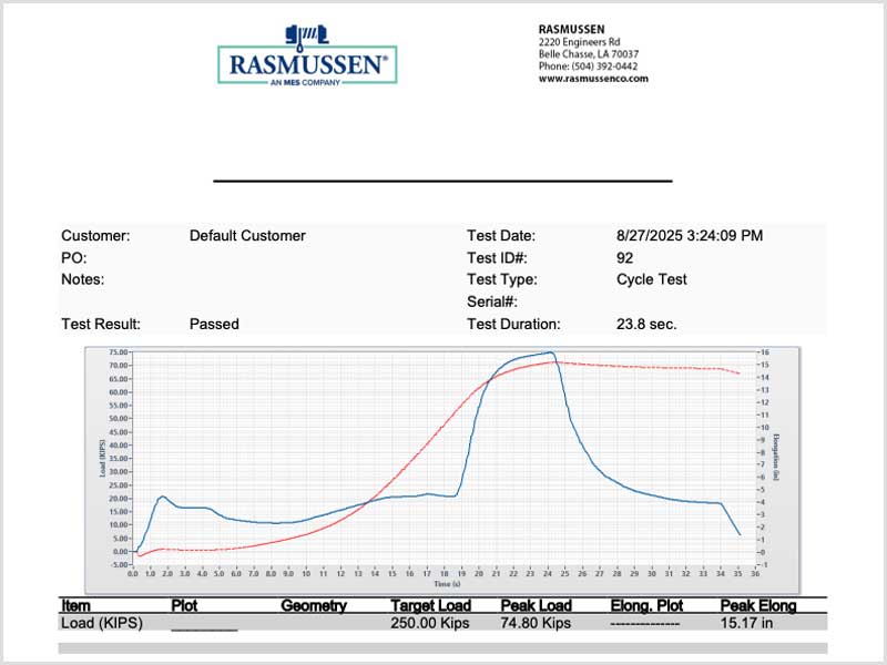 NDT visual inspection report