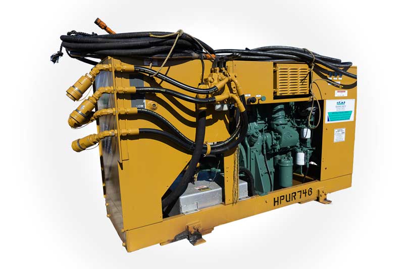 Yellow hydraulic power unit