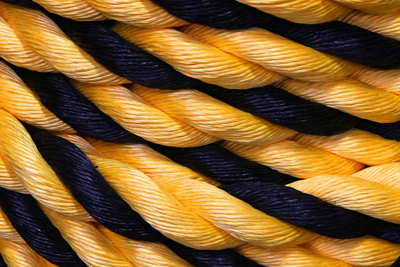 Black and yellow rope