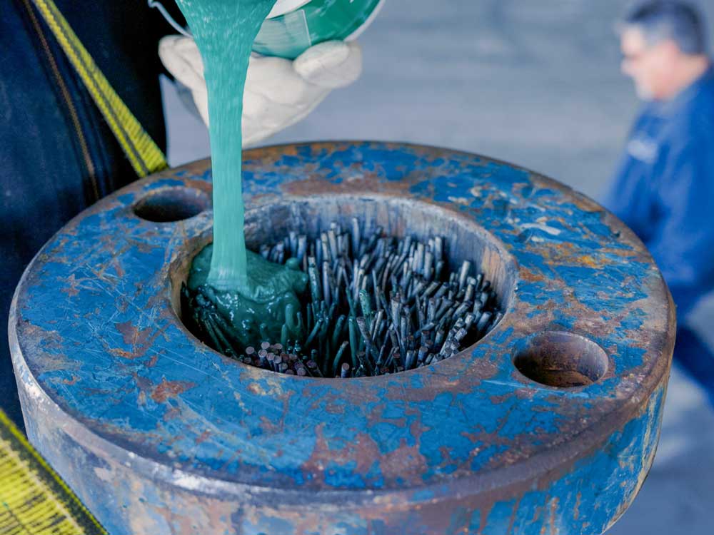 Socket pouring
